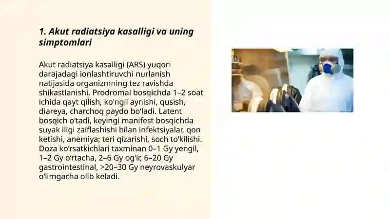 Ionlashtiruvchi nurlarnishning organizmga zararli tasiri 3