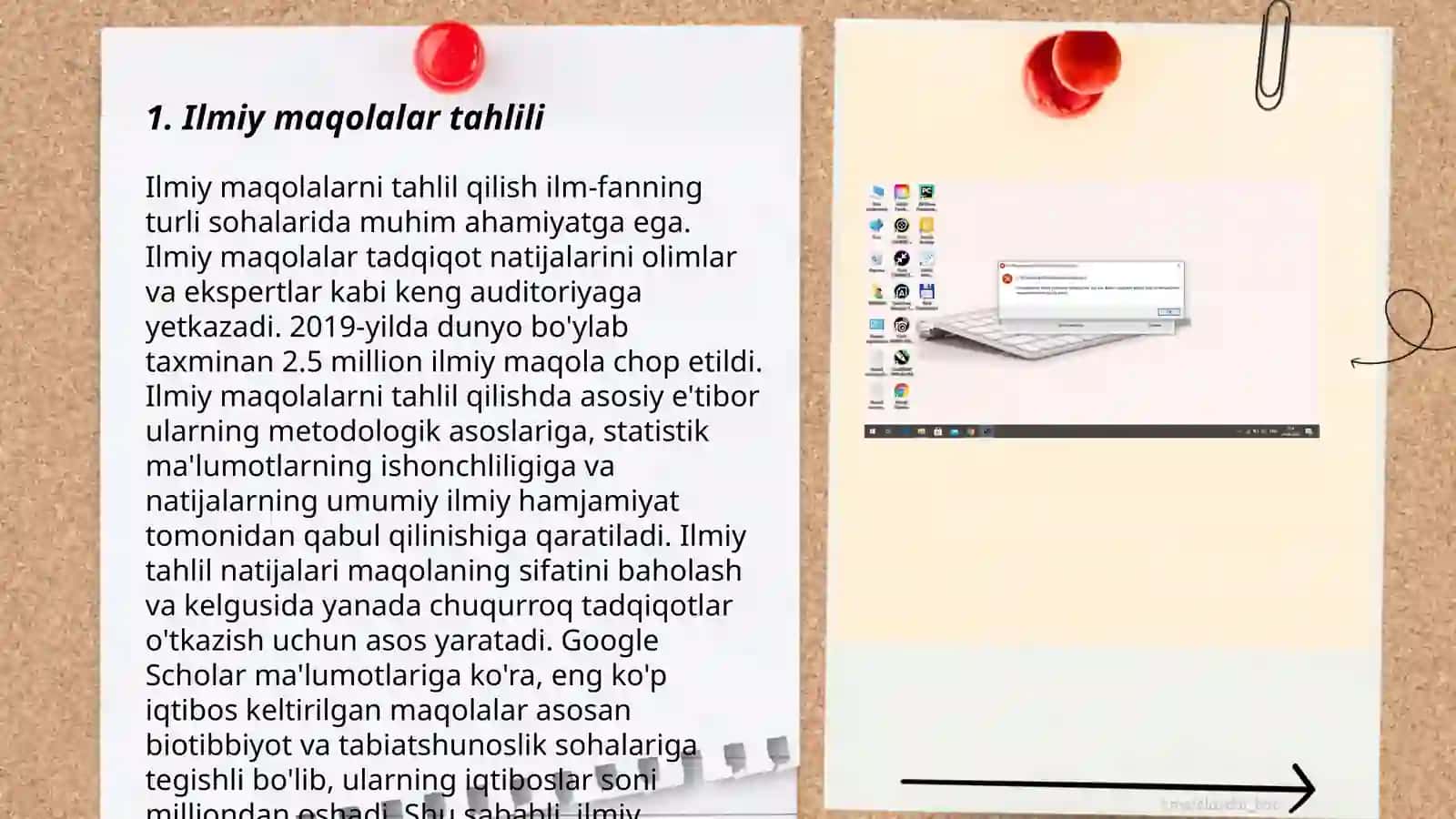 Ilmiy va ommabop maqolalarni faqrli xususiyatlarini örganish 3