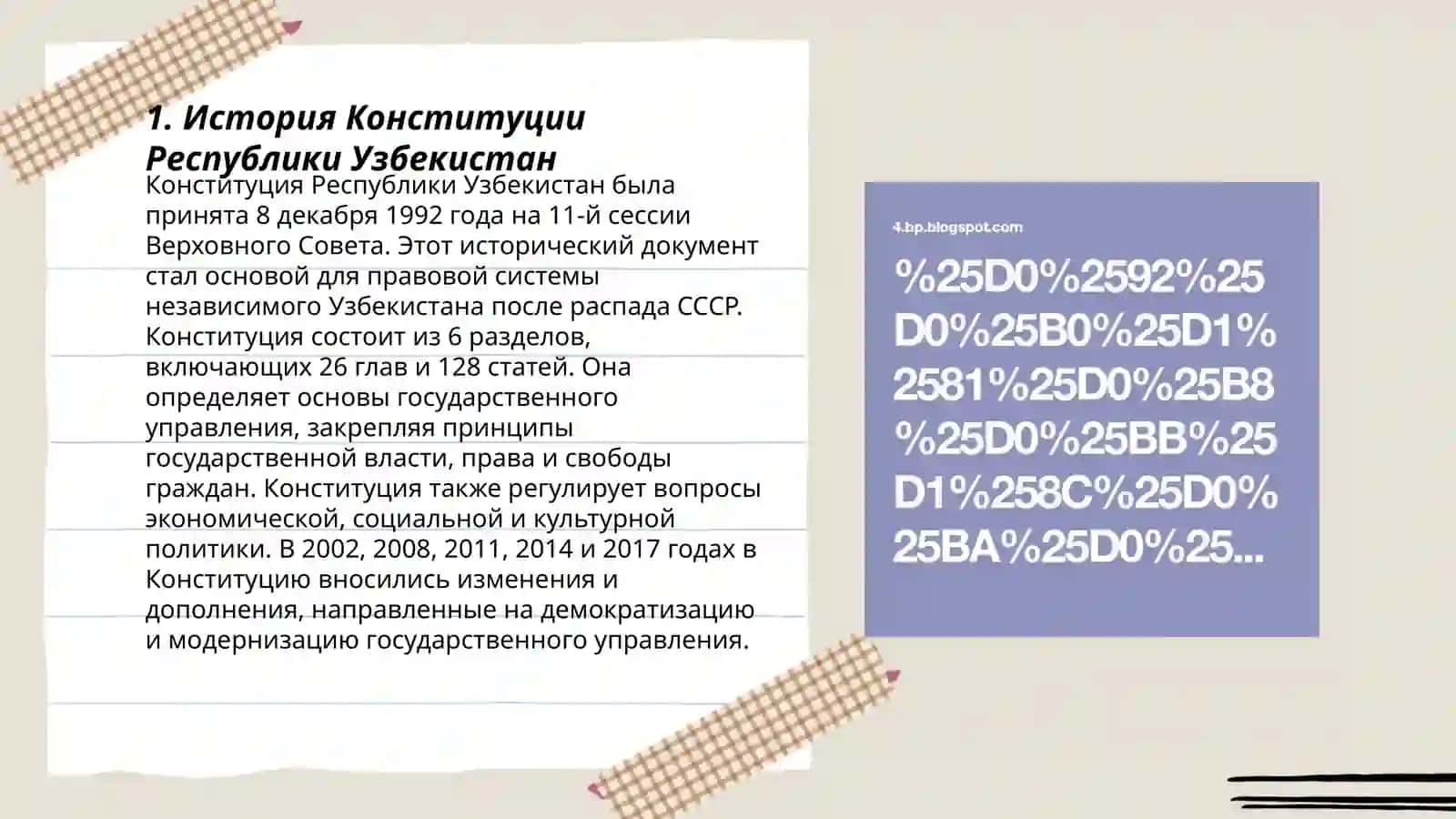 Конституция Республики Узбекистан 3