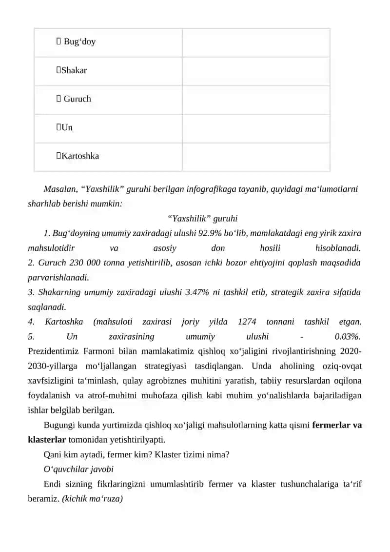 HOSIL BAYRAMI. OZIQ-OVQAT XAVFSIZLIGI 3