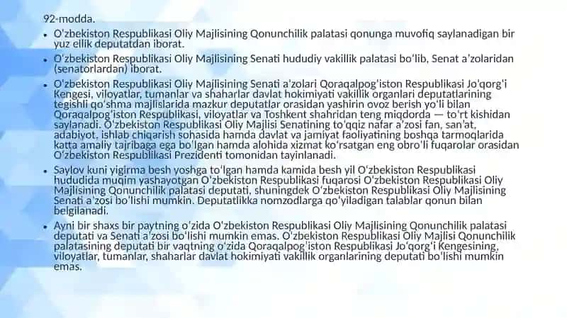 O‘zbekiston Respublikasi Oliy Majlisi 3