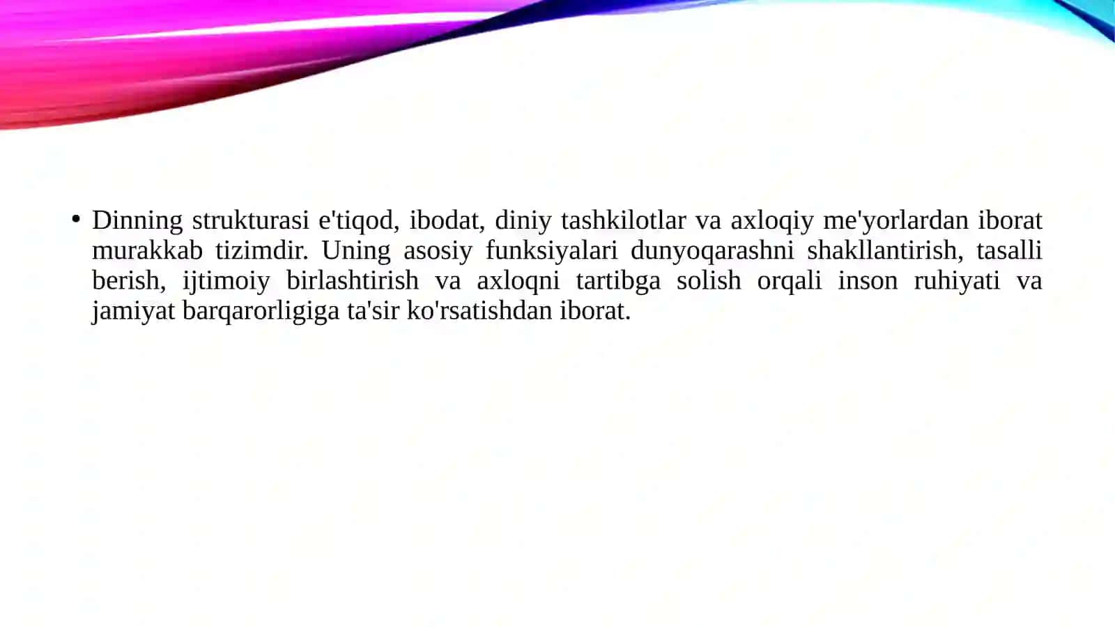 Dinning strukturasi va funksiyalari 3