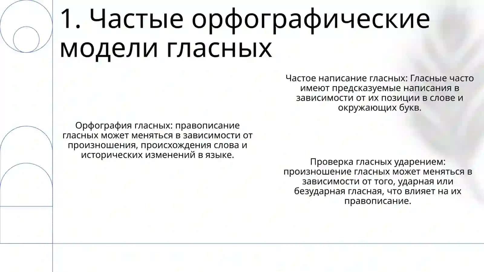 Правописание гласных 3