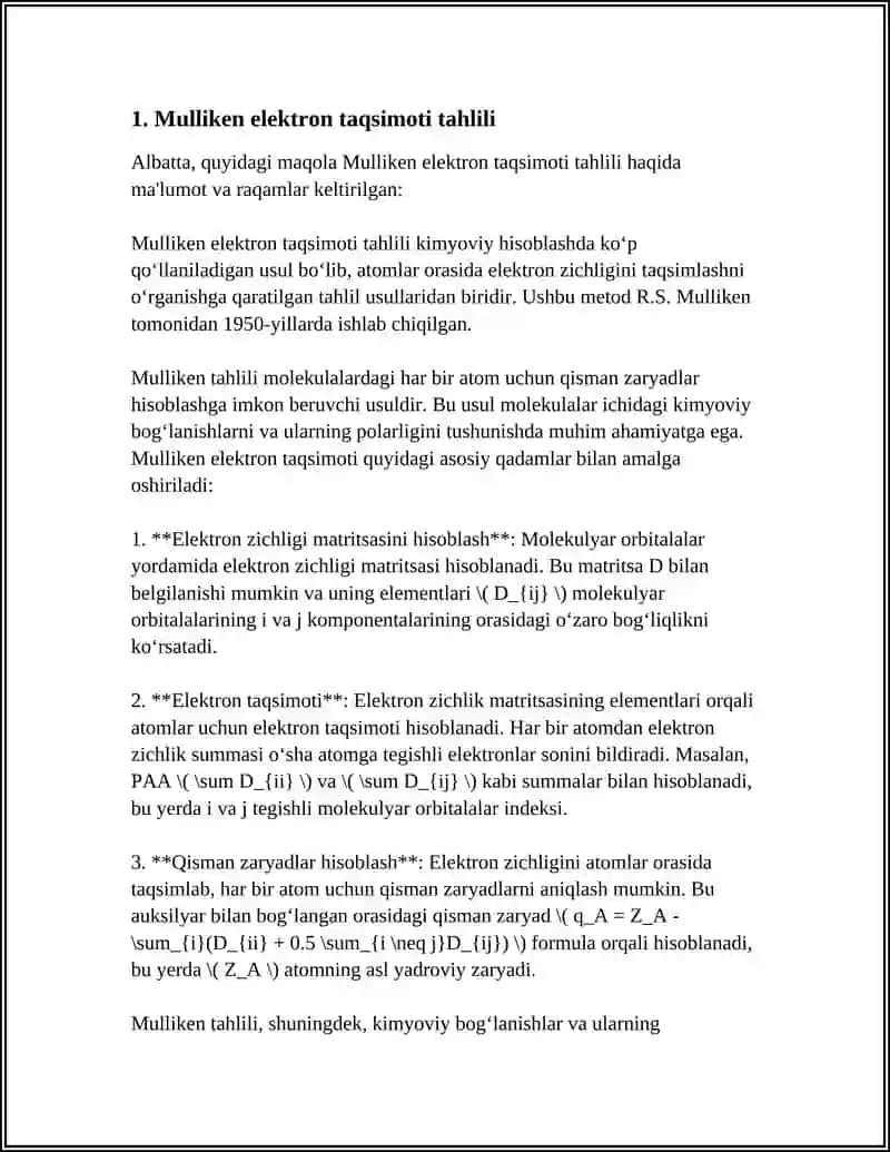 ZARYAD TAQSIMOTI ANALIZ USULLARI 3
