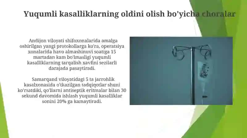 Xirurgiyada gospital infeksiyani profilaktikasi 3