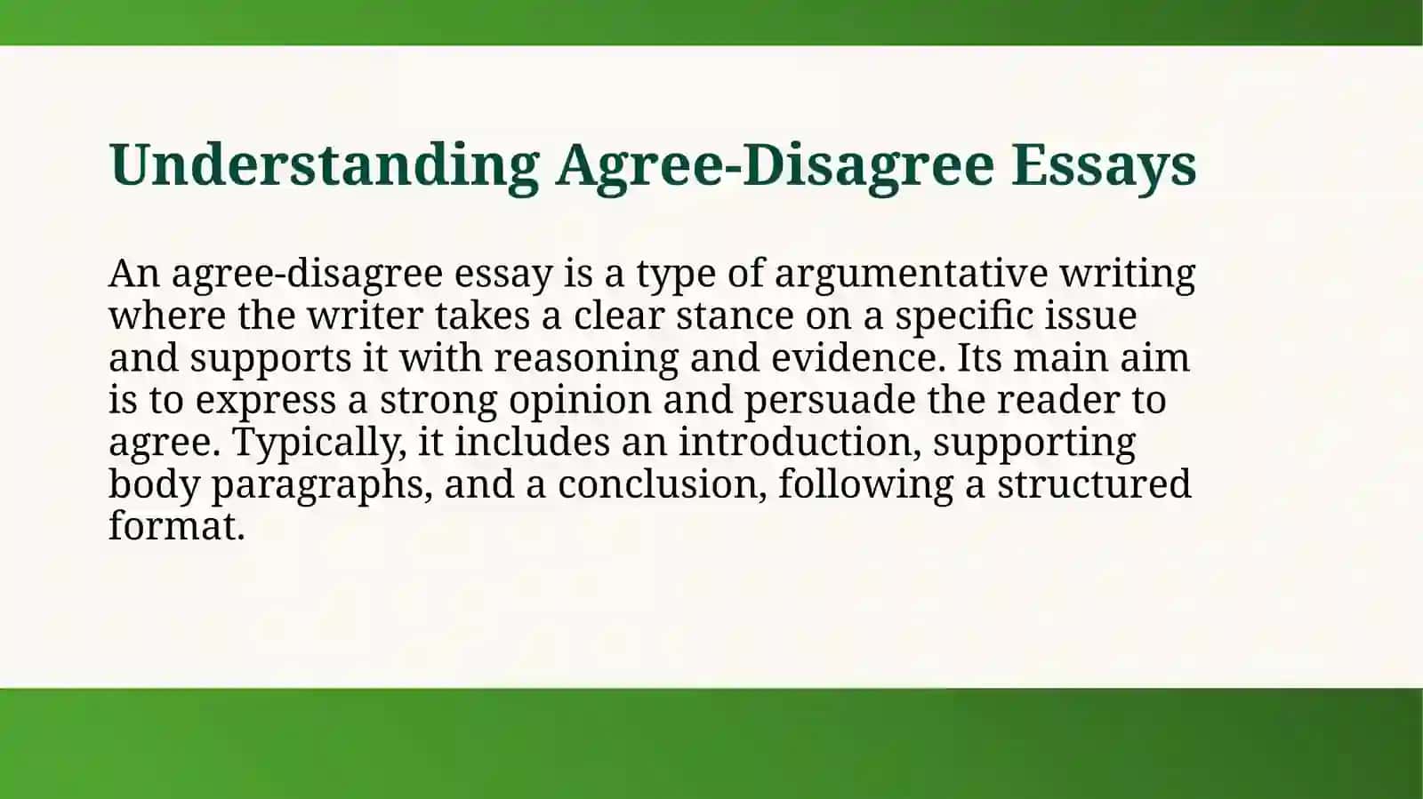 Writing task 2.Agree disagree essay 3