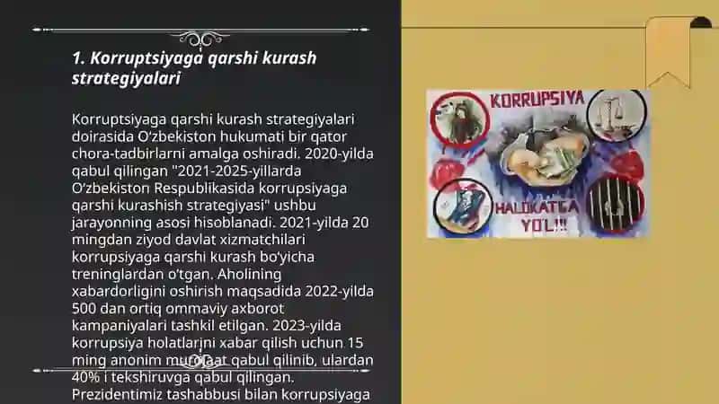 KORRUPSIYAGA QARSHI KURASHISH – JAMIYAT TARAQQIYOTINING ASOSI 3