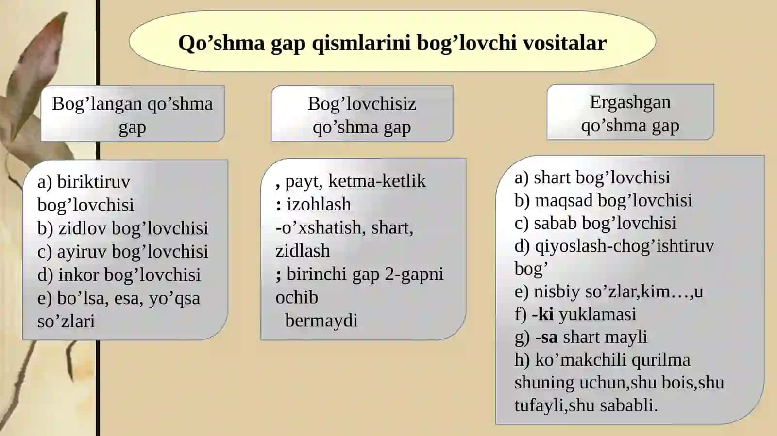 Qo’shmagaplar 3