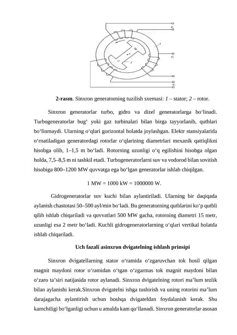 O'zgaruvchan tok elektr motorlari 3