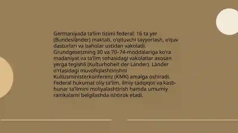 Germaniya ta'limi tizimi 3
