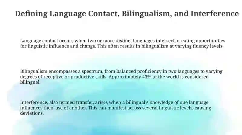 Language contact bilingualism 3