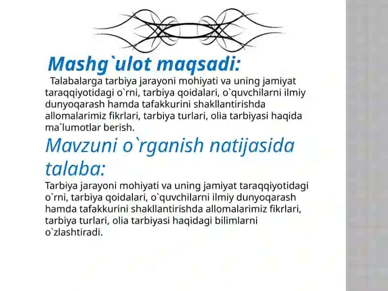Pedagogik faoliyatda tarbiyat usullari 3