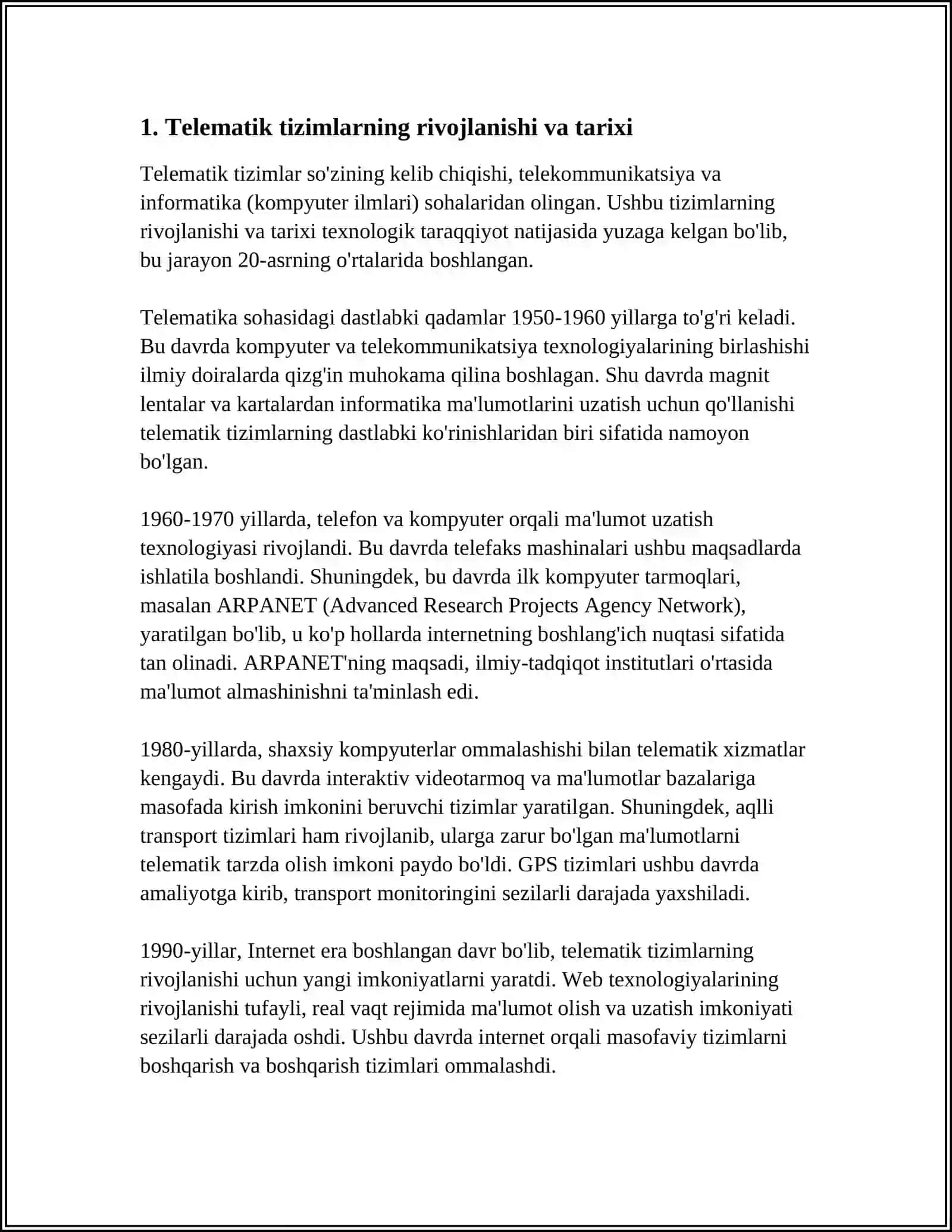 TELEMATIKA TIZIMI BÓYICHA CHET EL TAJRIBASI 3