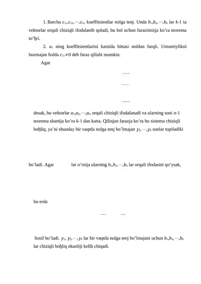 Matritsaning rangi 3
