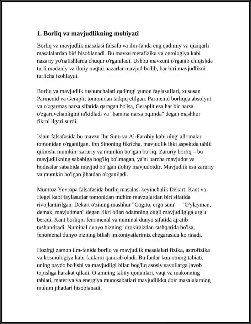 BORLIQ ONTOLOGYA VA RIVOJLANISH FALSAFASI 3