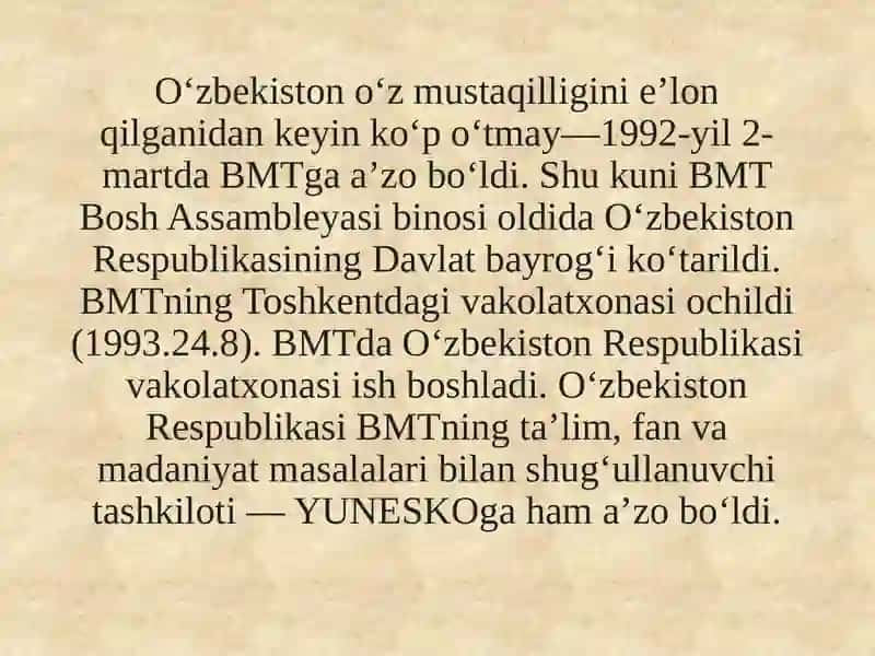 Inson huquqlarini himoya qilishda Birlashgan Millatlar Tashkilotlarining o’rni va roli 3