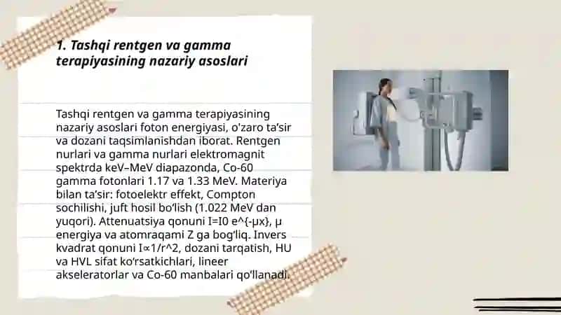Tashqi va ichki masofaviy rentgen va gamma terapiya 3