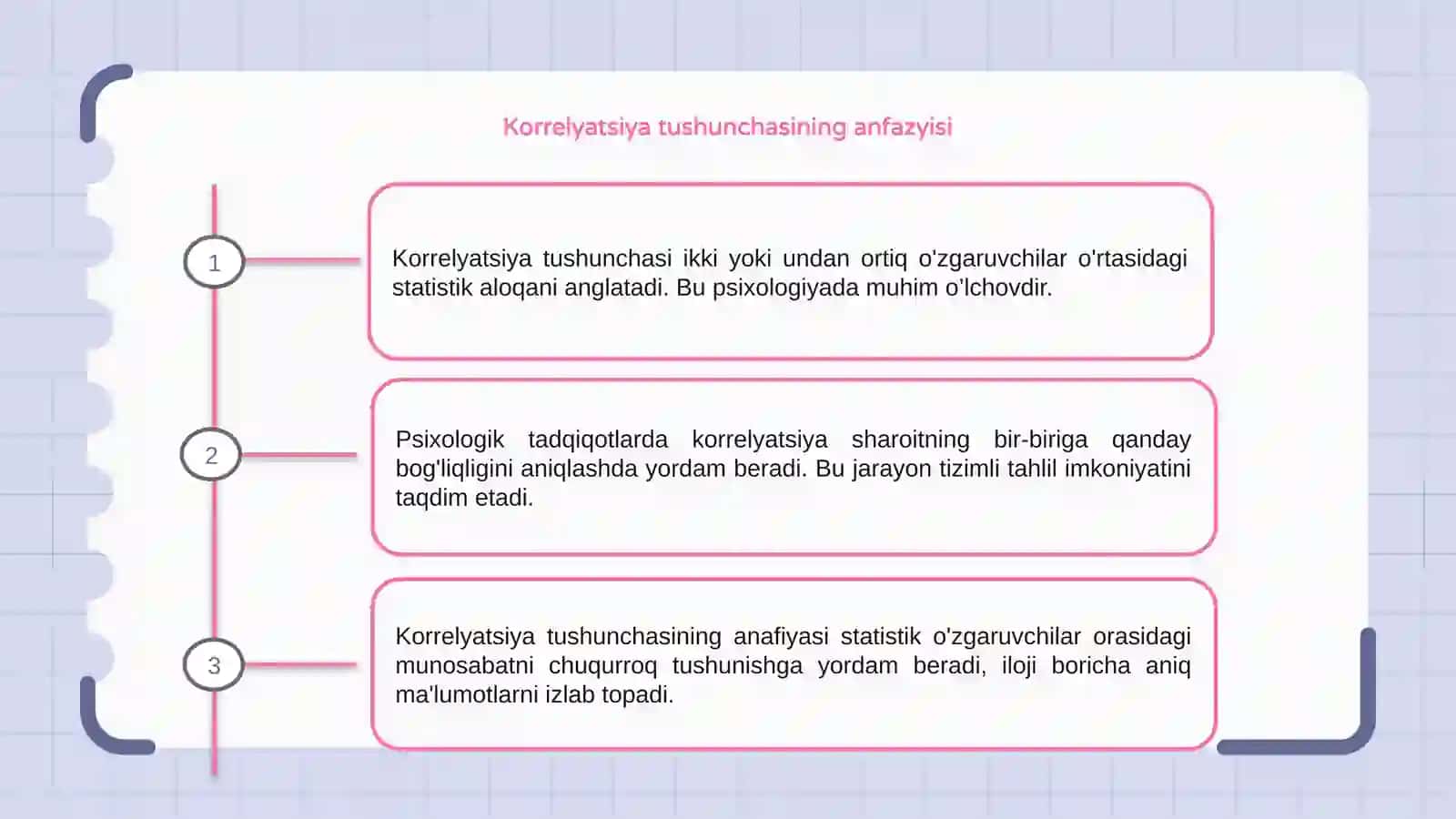 Korrelyatsiya tushunchasi va uning psixologik tadqiqotlarda o'rni 3