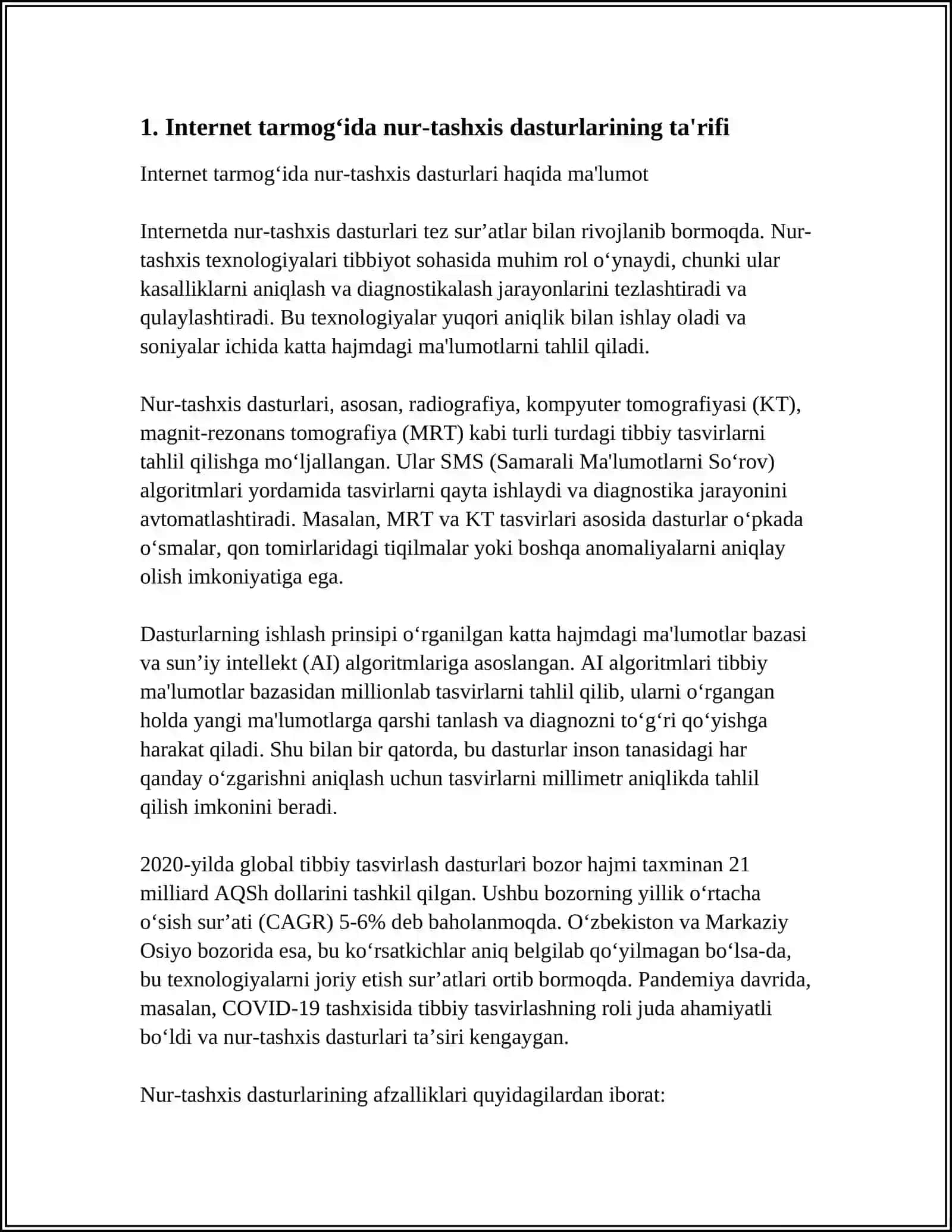 INTERNET TARMOG'IDA NUR-TASHXISIGA OID DASTURLAR TOG'RISIDA 3