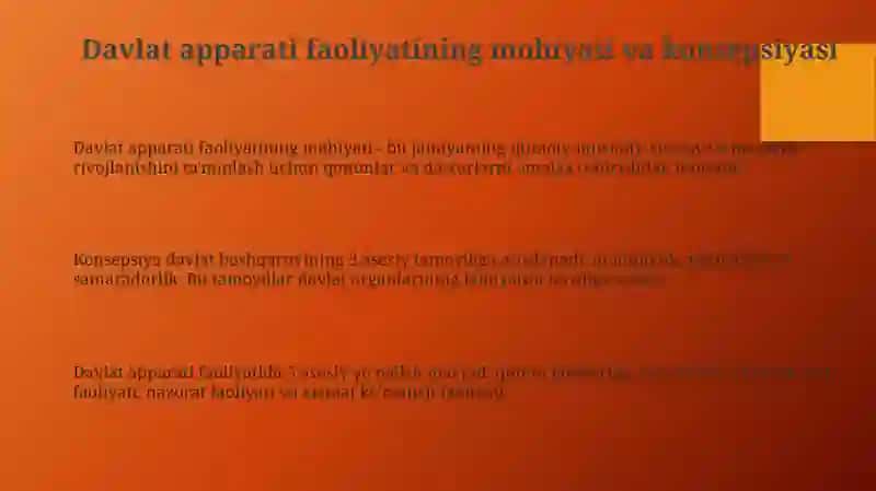 Davlat apparati faoliyatining mohiyati va vazifalari 3