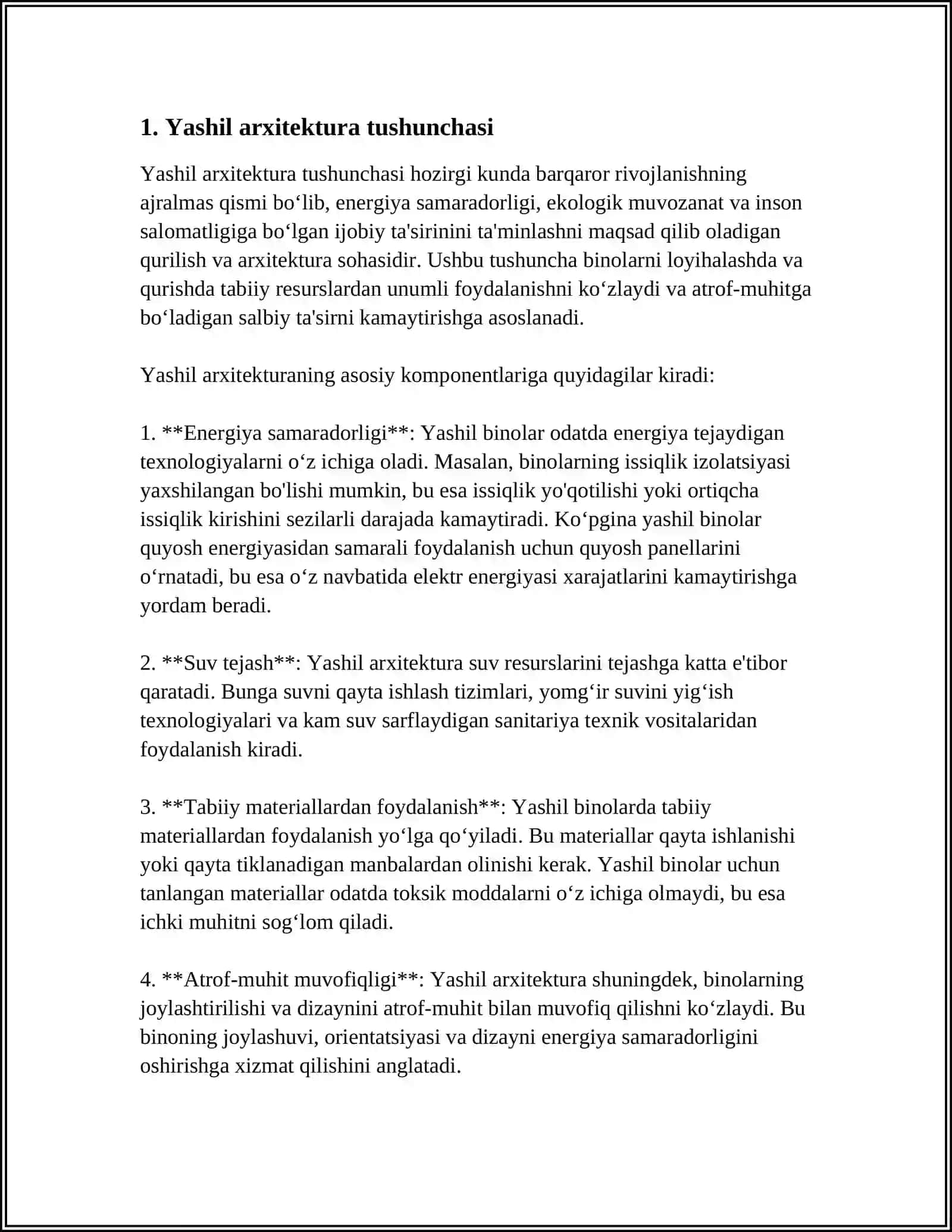 Yashil arxitektura tushunchasi 3