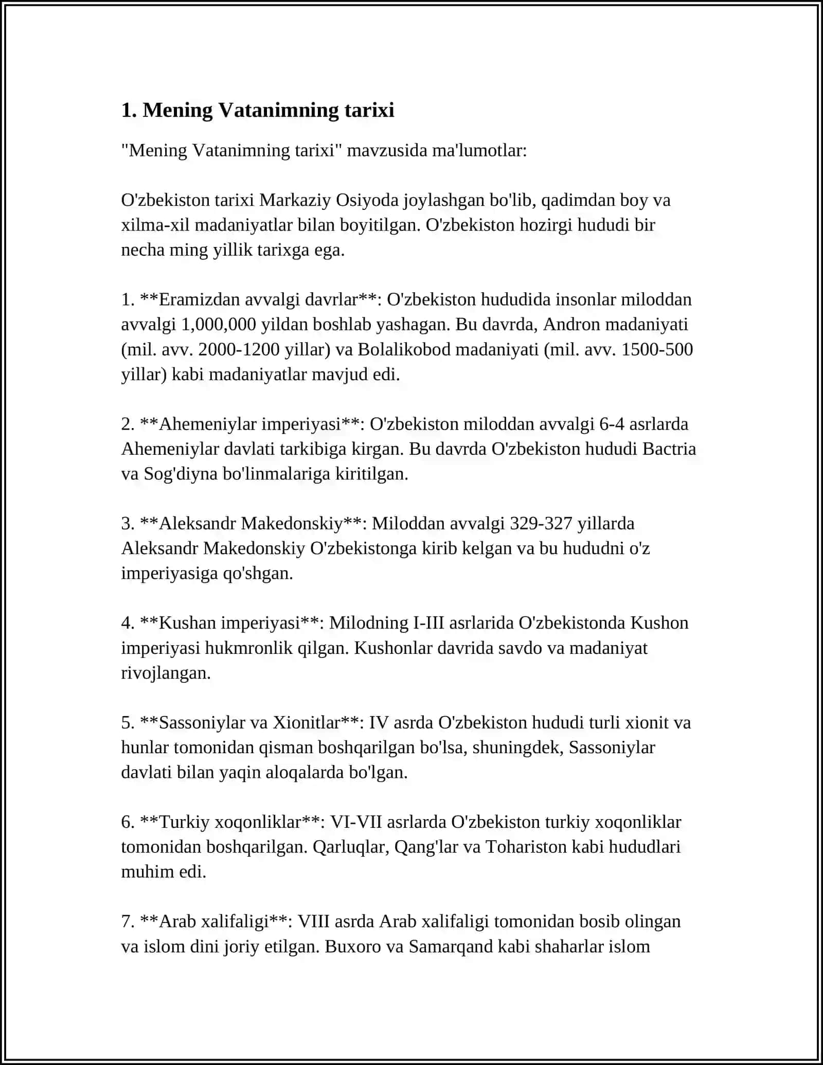 Mening Vatanim 3