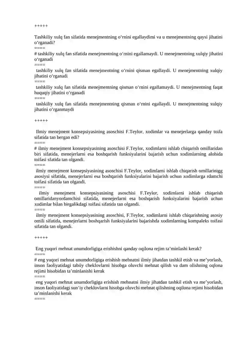 Mikroiqtisodiyot va makroiqtisodiyot - yakuniy nazorat testlari 3