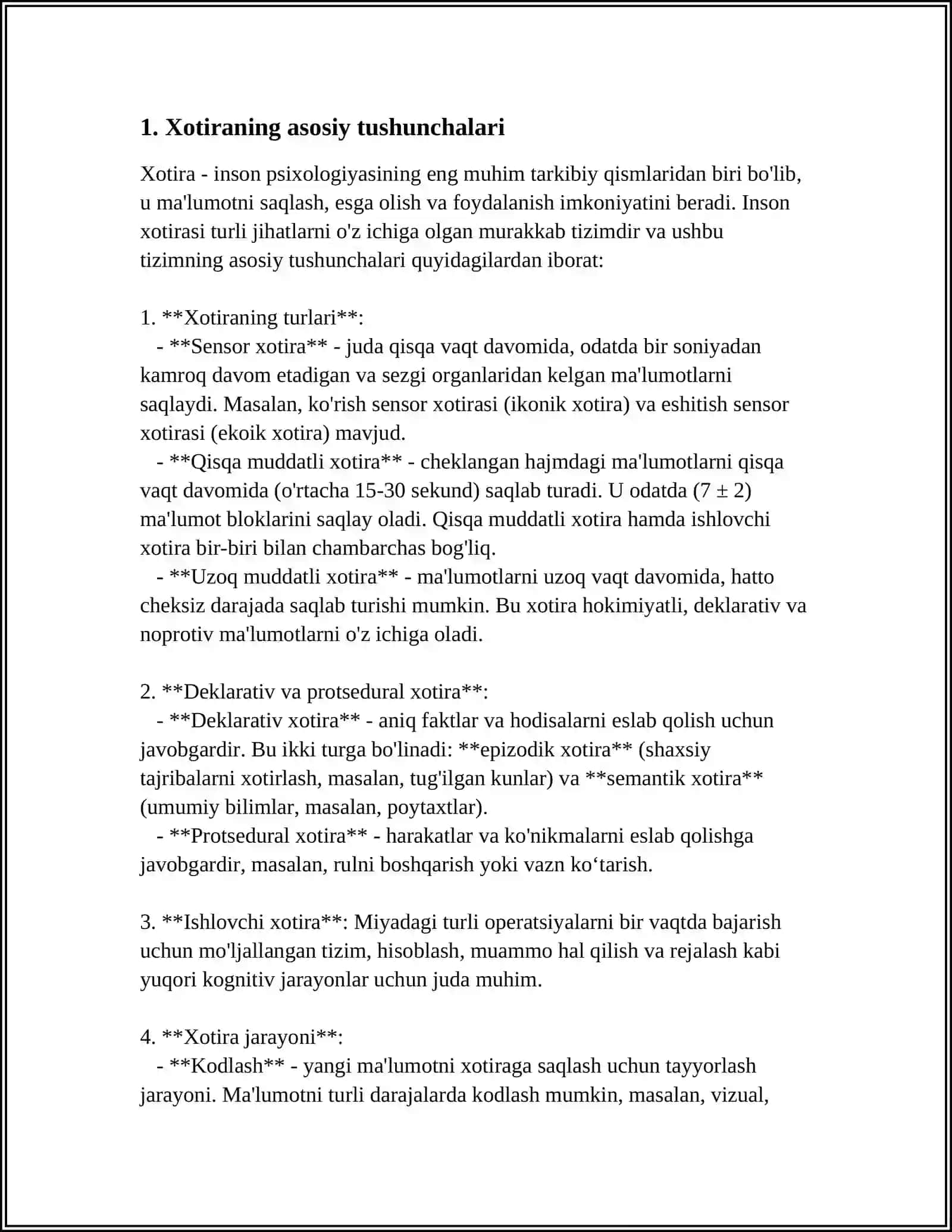 XOTIRA HAQIDA TUSHUNCHA VA NERV FIZIOLOGIK ASOSLARI 3