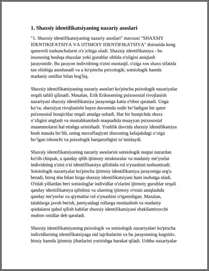 SHAXSIY IDENTIKIFATSIYA VA IJTIMOIY IDENTIFIKATSIYA 3