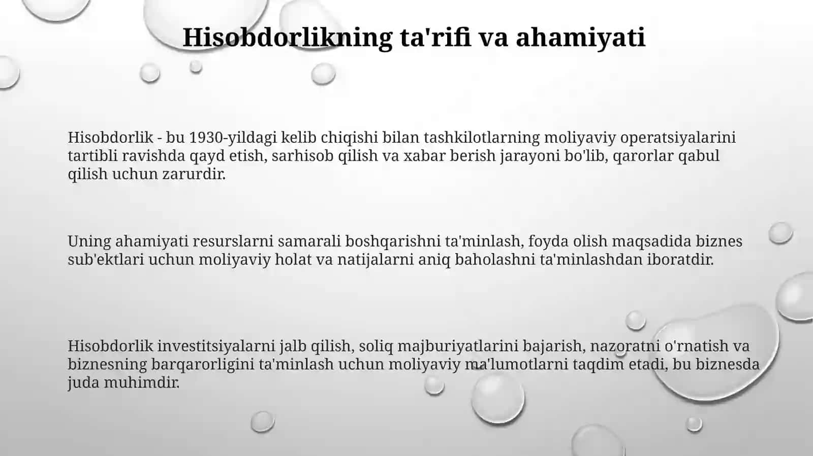 Buxgalteriya hisobi faniga kirishning umumiy tavsifi 3