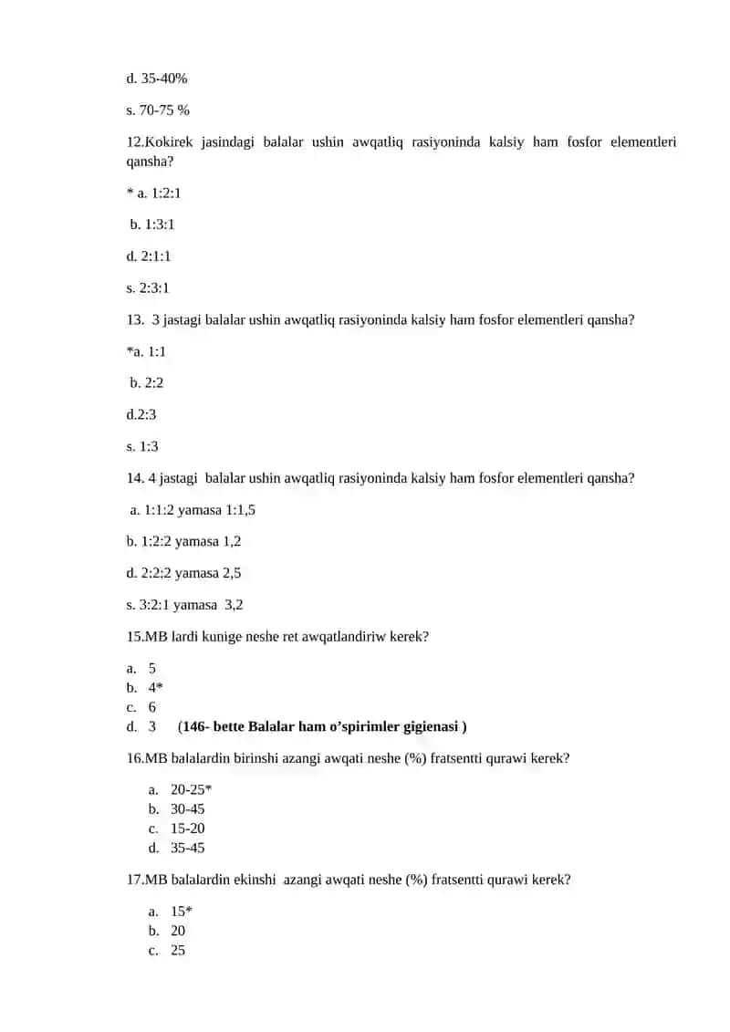 №9 MBM lerinde awqatlaniwga gigienik baha beriw. Mektepte awqatlaniwga gigienik baha beriw 3