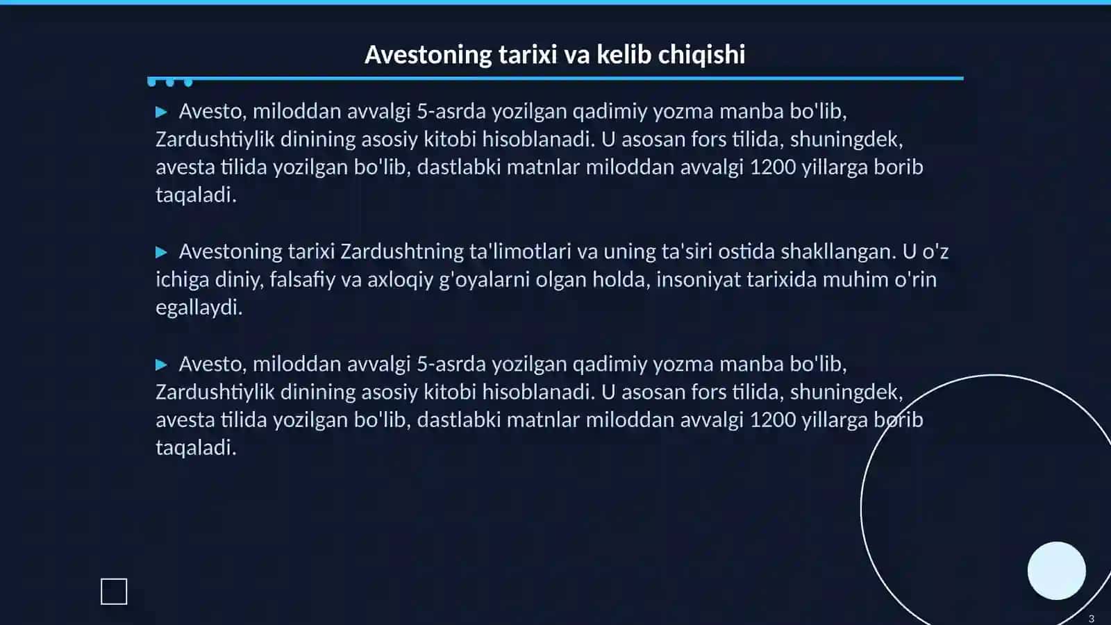 Qadimgi manba Avestodagi falsafiy qarashlarning mohiyati 3