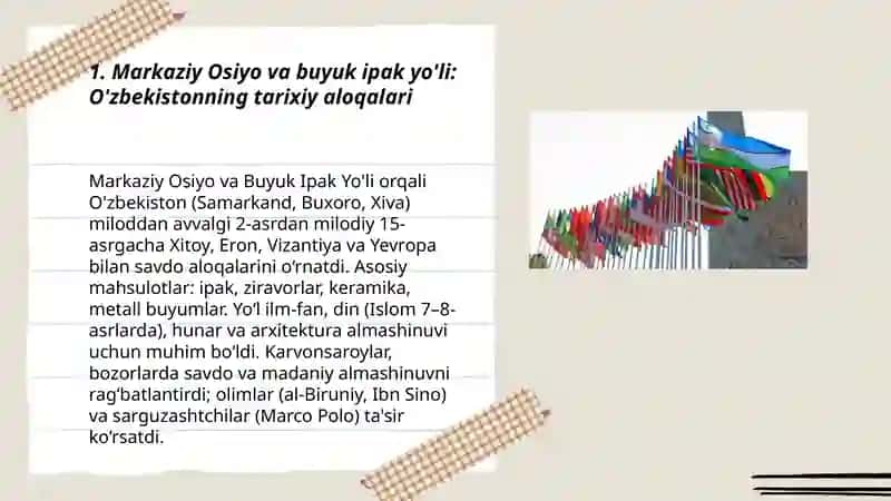 O'zbekiston va jahon hamjamiyati tarixi 3