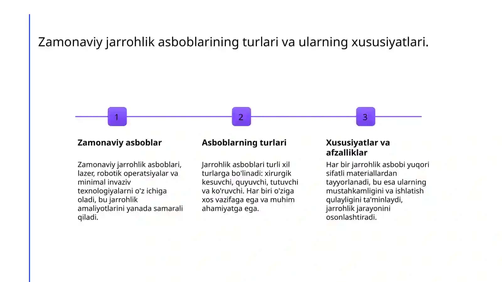 Zamonaviy xirurgik asbob, uskuna va moslamalar 3