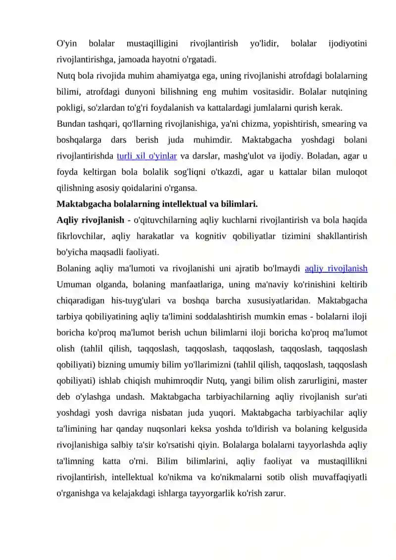 Bolalarni Aqliy Tarbiyalash 3