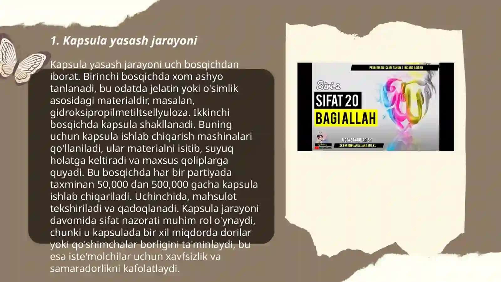 Kapsulalar. Asbob-uskunalar 3