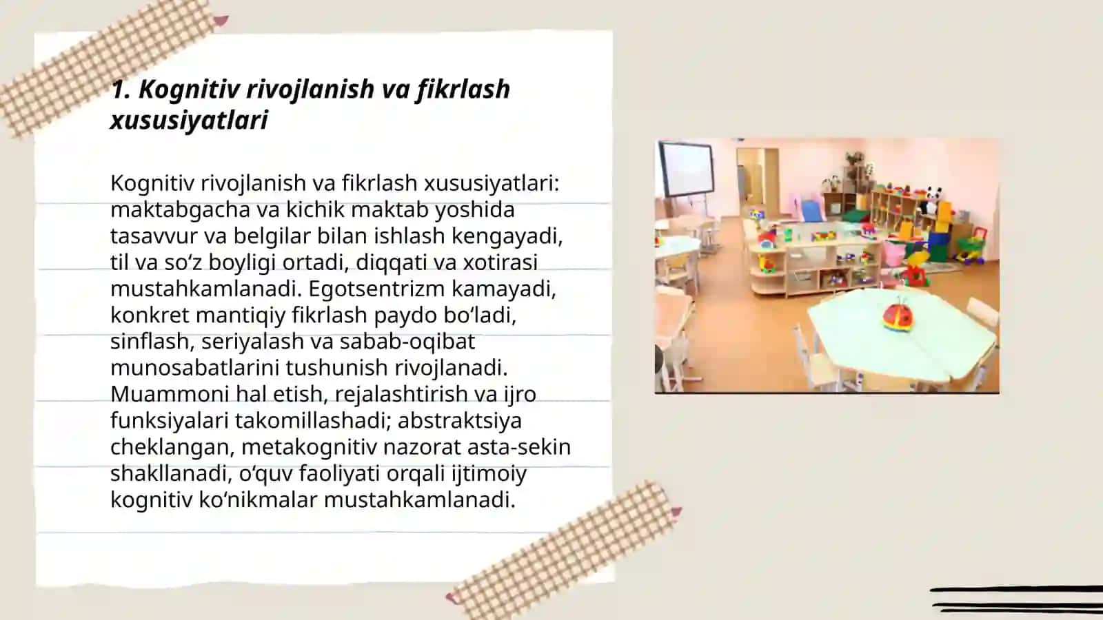 Maktabgacha va kichik maktab davri psixik rivojlanish xususiyati 3