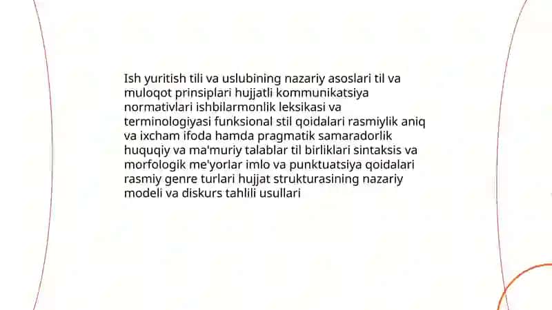 Ish yuritish tili va uslubi 3