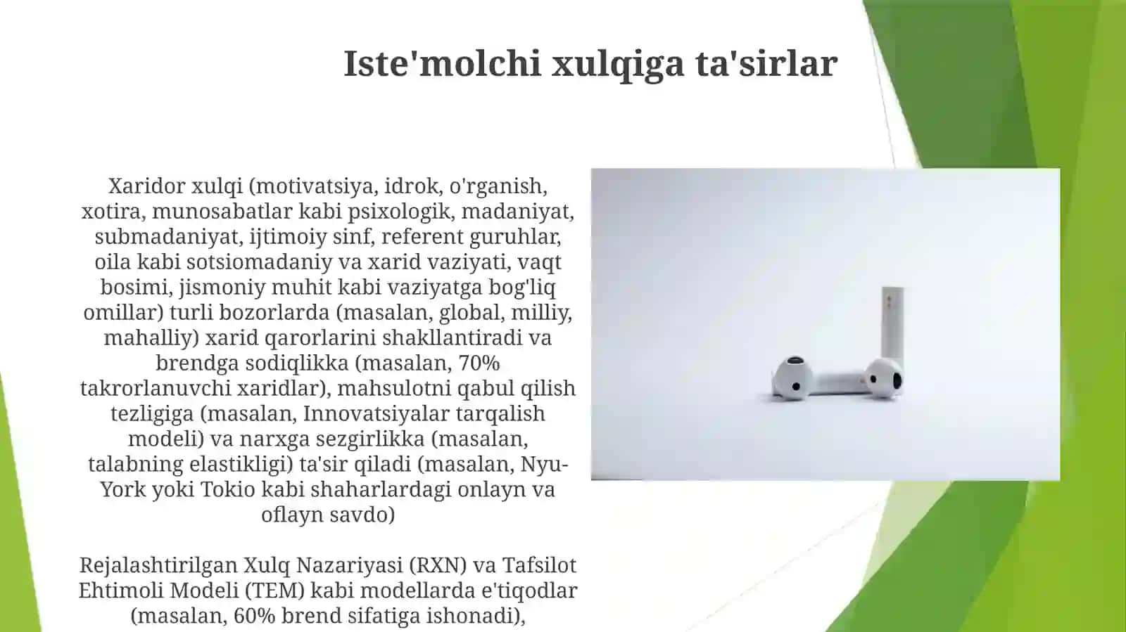 Iste’molchi hulqi nazariyasining asosiy holati 3