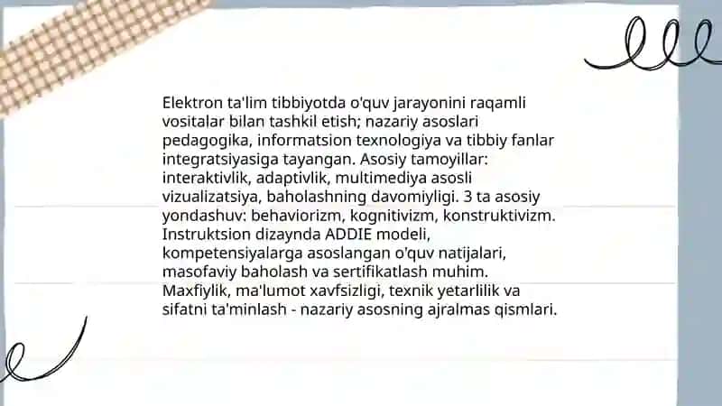 Tibbiyotda elekrton va masofaviy o'qish 3