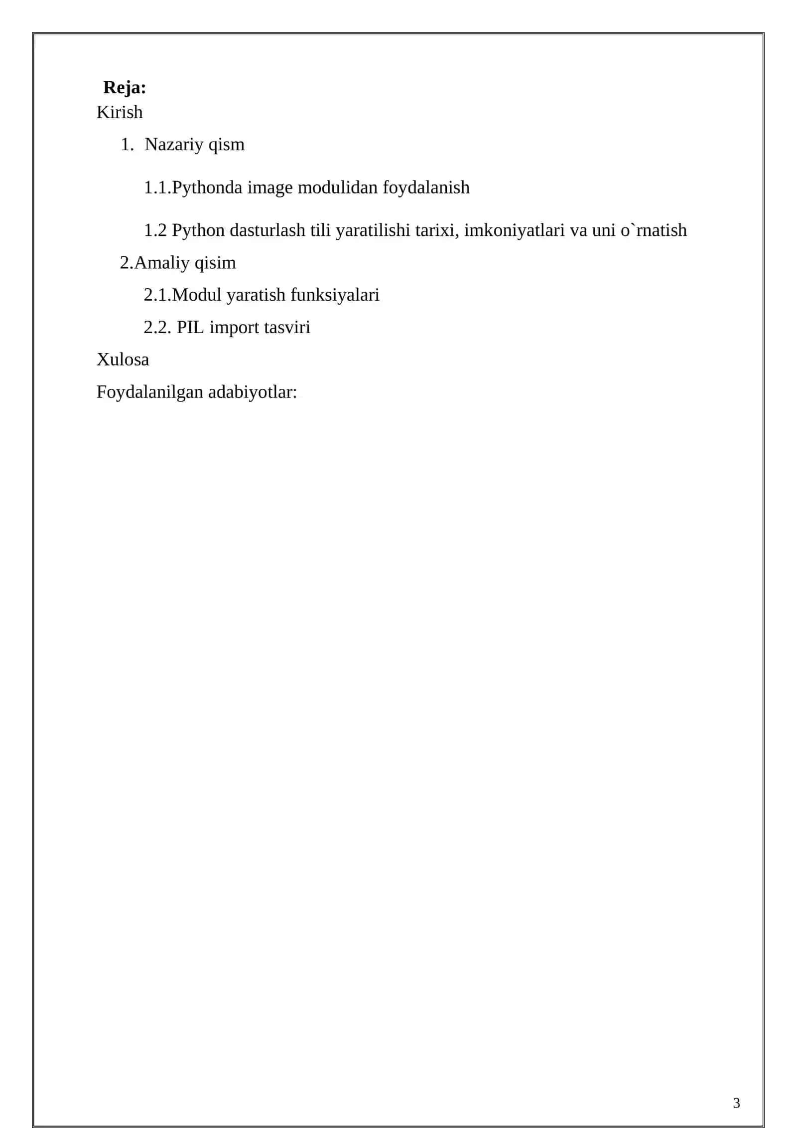 PYTHONDA IMAGE MODULIDAN FOYDALANISH 3