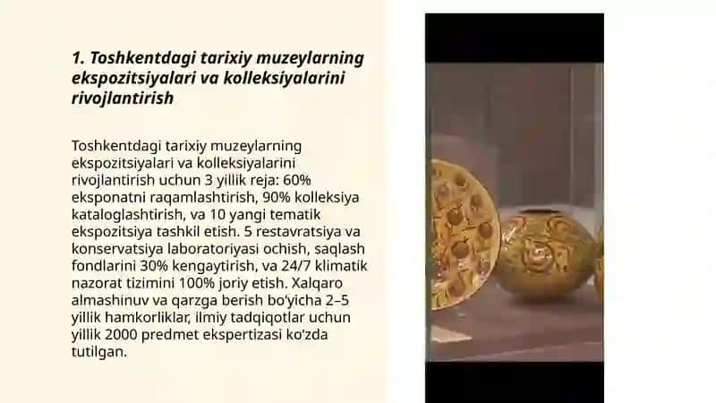 Toshkent shahrida joylashgan muzeylar faoliyati 3