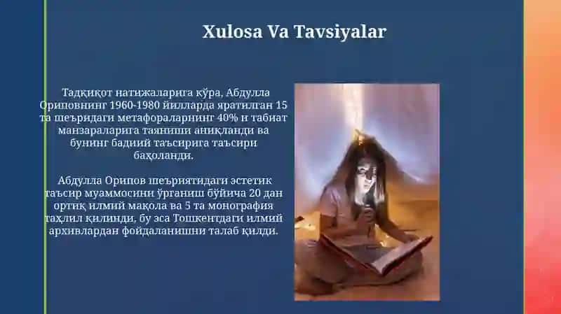 Abdulla Oripov sheʼriyatida estetik taʼsir masalasi 3