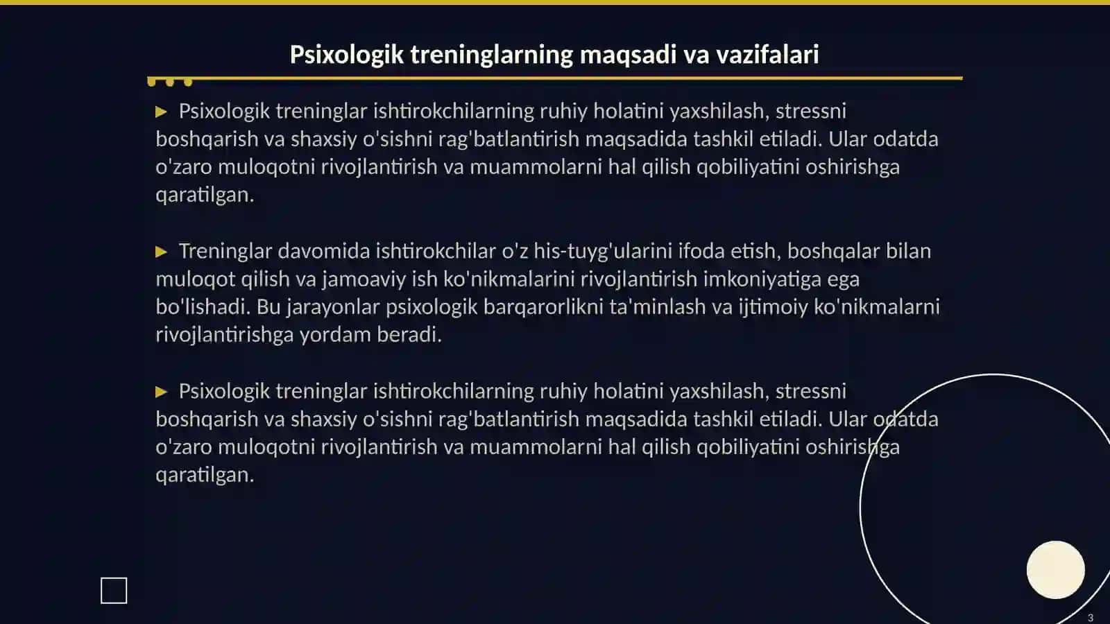 Psixologik treninglarni tashkil etishda dasturiy vositalardan foydalanish 3