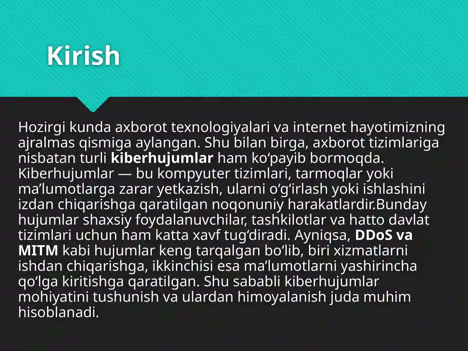 DDOS VA MITM HUJUMLARINING ISHLASH PRINSIPLARI 3