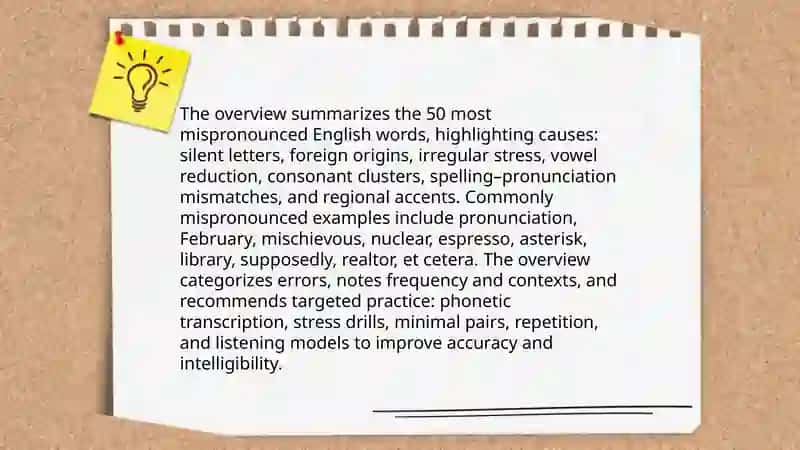 The 50 most mispronounced words 3