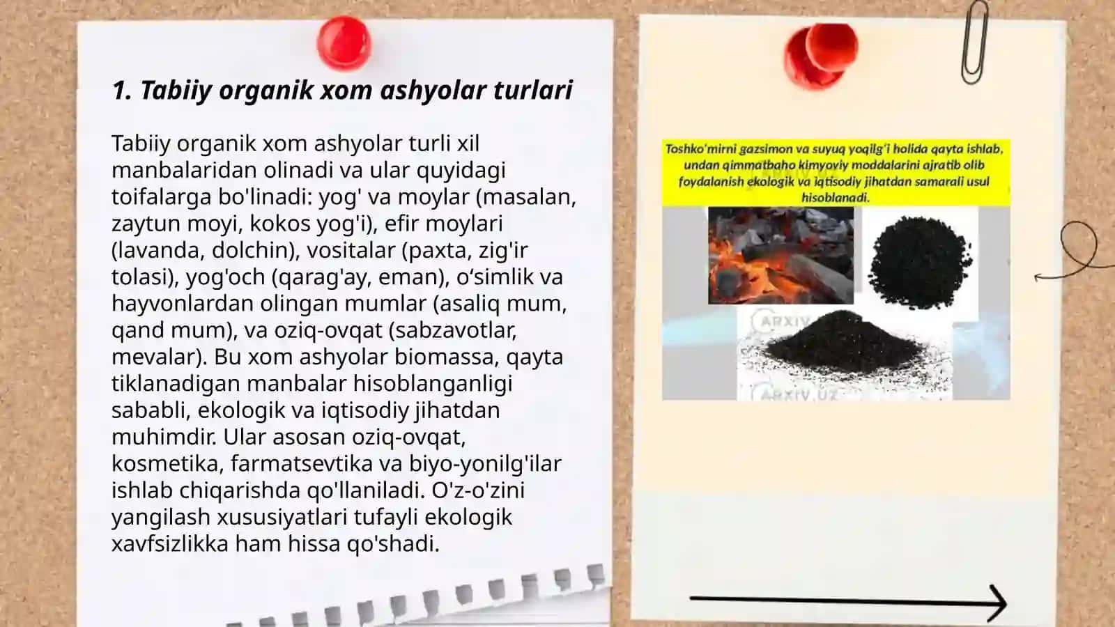 Tabiiy organik xom ashyo-tabiiy moddalar manbai 3
