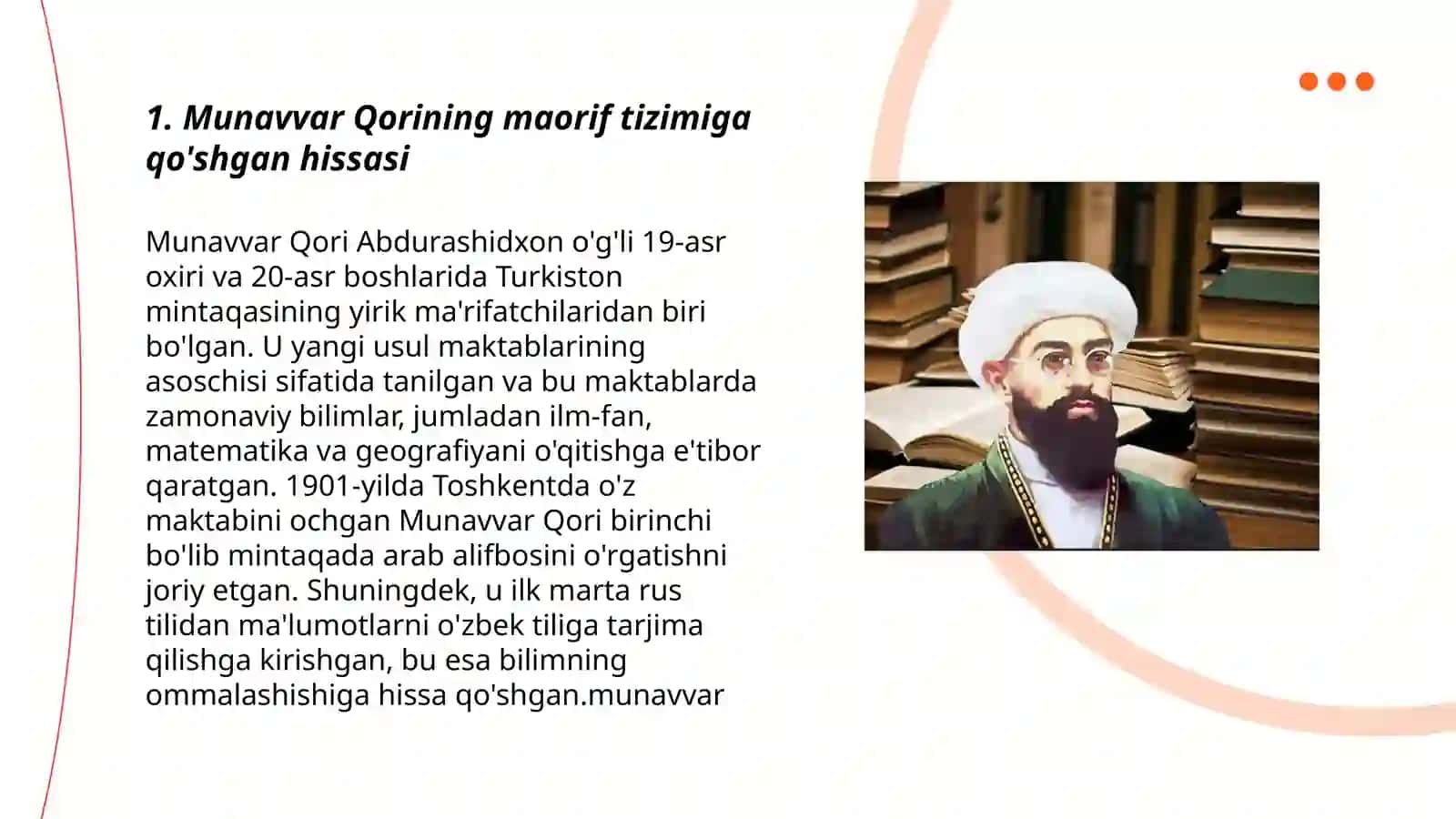 Munavvar Qorining maorif tizimidagi faoliyati 3