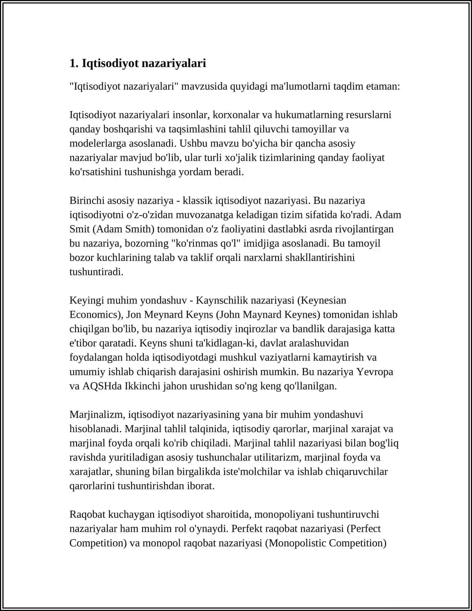 MAKROIQTISODIY TAXLILNING VOSITALARI 3