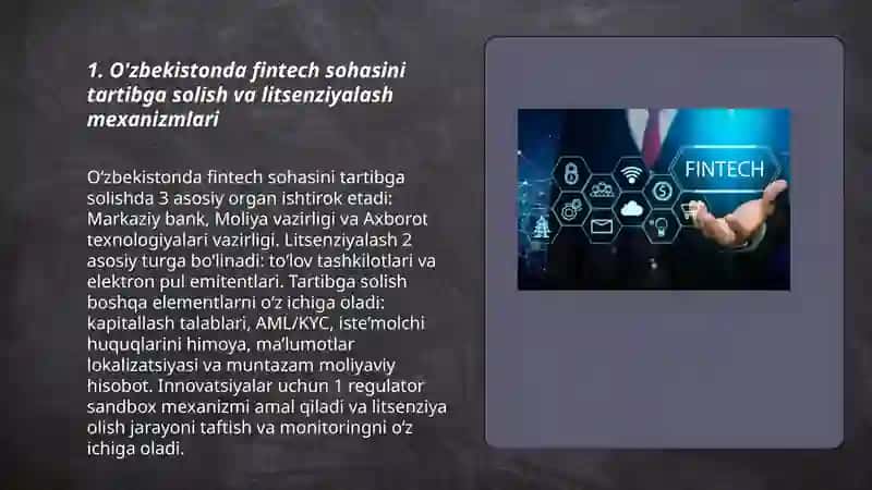 O'zbekistonda Fintech Kompaniyalarining Rivojlanishi va Faoliyat Printsipi 3